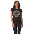 Miniatyrbild 1 av 4: The Beatles T Shirt Sgt Pepper Mono Band Logo Official Womens Skinny Fit Black