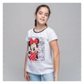 Miniatyrbild 4 av 6: Child's Short Sleeve T-Shirt Minnie Mouse White