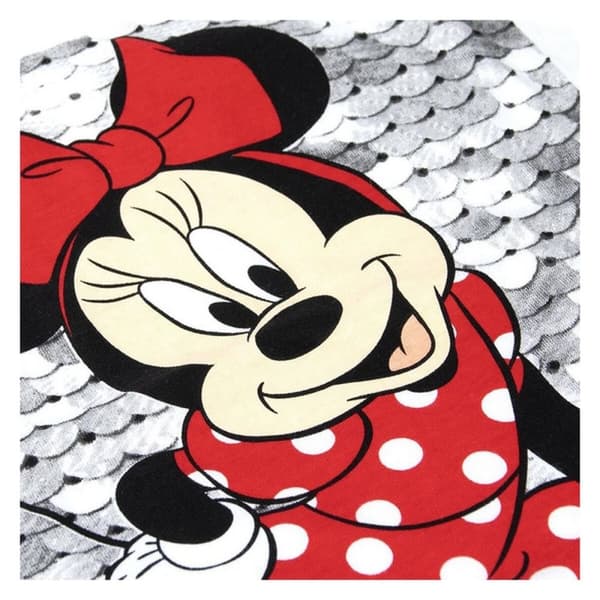 Child's Short Sleeve T-Shirt Minnie Mouse White