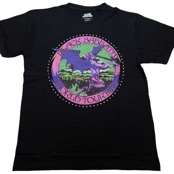 Black Sabbath Unisex T-Shirt: Tour '78 (Diamante) (Large)