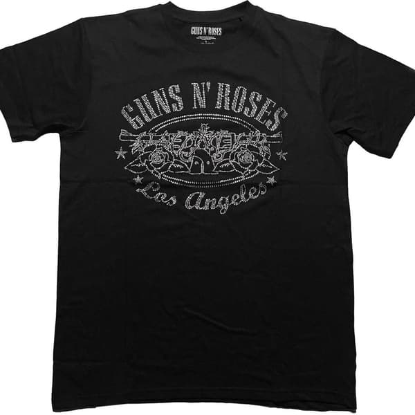 Guns N' Roses Unisex T-Shirt: LA Logo (Diamante) (XX-Large)