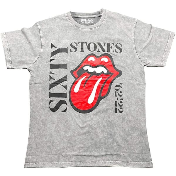 The Rolling Stones Unisex T-Shirt: Sixty Vertical (Dye-Wash) (XX-Large)