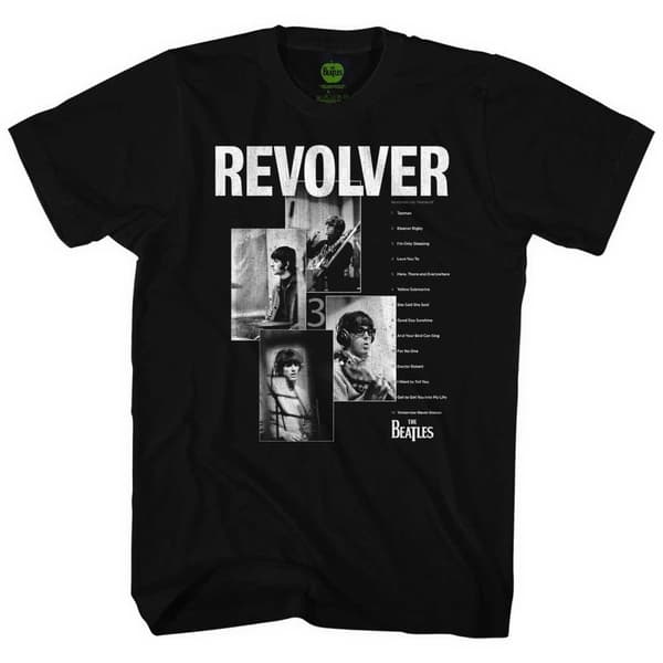 The Beatles Unisex T-Shirt: Revolver Tracklist (X-Large)