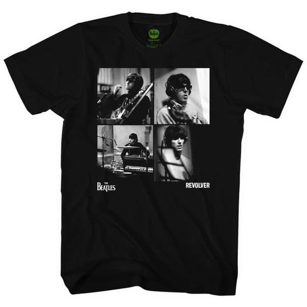 The Beatles Unisex T-Shirt: Revolver Studio Shots (Large)