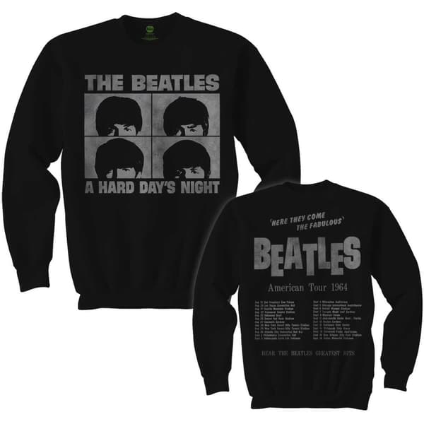 The Beatles Unisex Long Sleeve T-Shirt: Hard Days Night (Back Print) (Small)