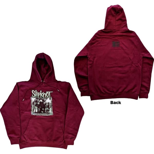 Slipknot Unisex Pullover Hoodie: Barcode Photo (Back Print) (X-Large)