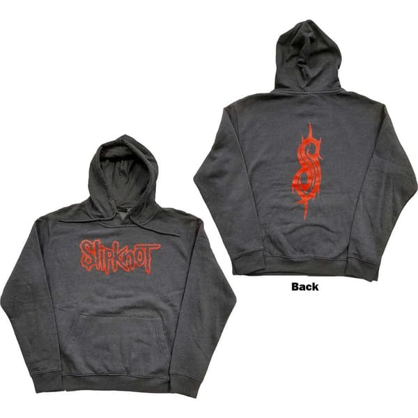 Slipknot Unisex Pullover Hoodie: Logo (Back Print) (Medium)