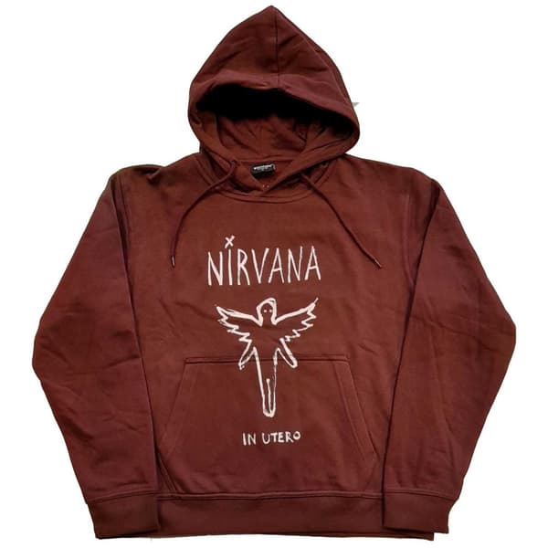 Nirvana Unisex Pullover Hoodie: In Utero Outline (Medium)