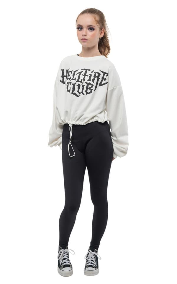 Stranger Things Sweatshirt Hellfire Club Logo Bubble Drawstring Girls Womens
