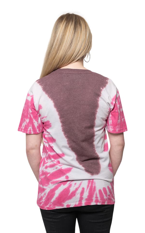 Biggie Smalls T Shirt Neon Glow Logo Official Unisex Tie Dye Pink