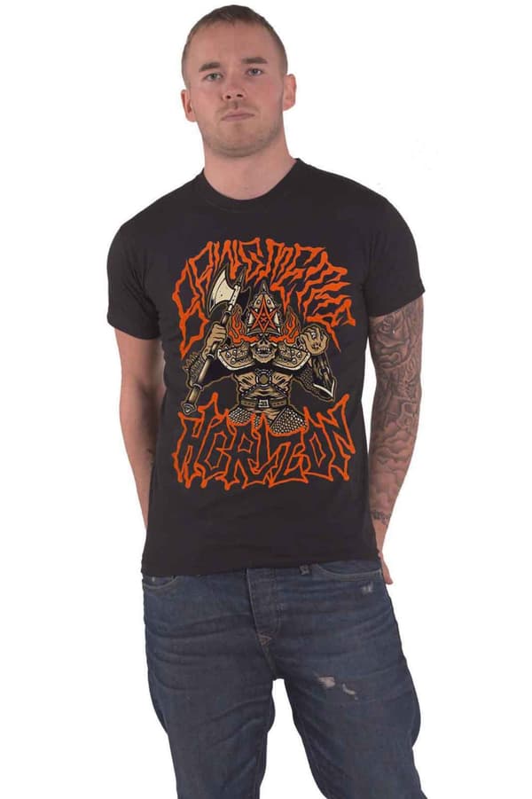 Bring Me The Horizon T Shirt Warrior Band Logo Official Mens Black Black XXL