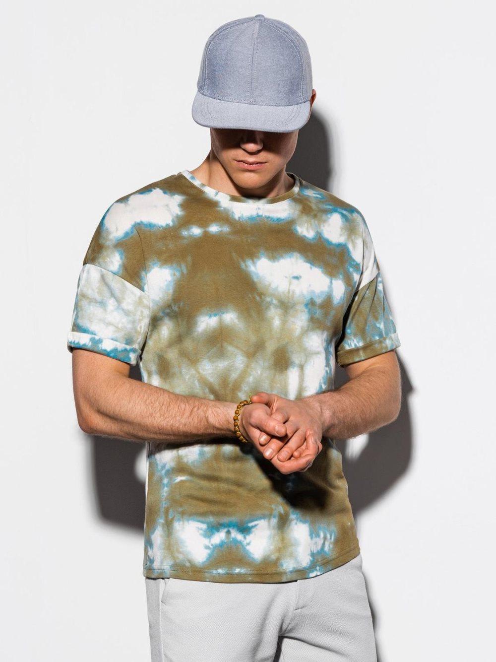 Men's Tie-Dye t-shirt S1219 - olive