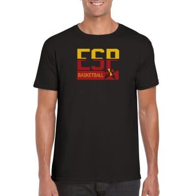 Spanien Basketboll T-shirt Svart