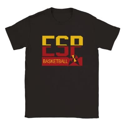 Spanien Basketboll T-shirt Svart