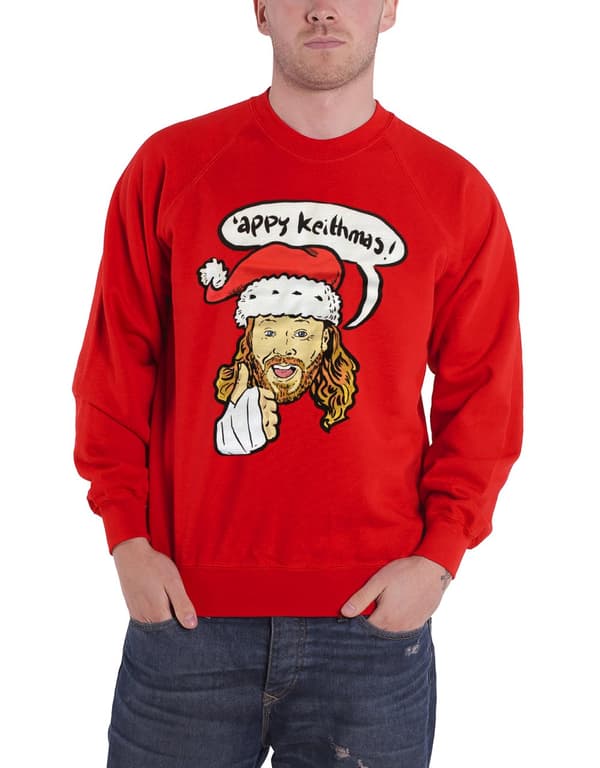 Keith Lemon Sweatshirt Merry Keithmas Logo Official Mens Red Red L