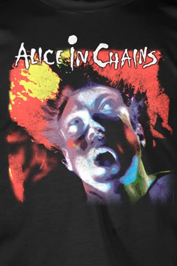 Alice In Chains T Shirt Facelift Band Logo Official Mens Black