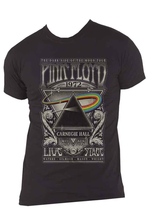 Pink Floyd T Shirt Carnegie Hall Poster Band Logo Official Unisex Black
