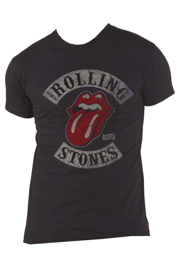 The Rolling Stones T Shirt Tour 1978 Band Logo Official Unisex Black