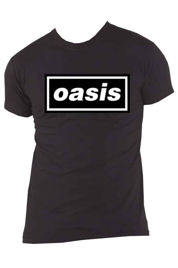 Oasis T Shirt Decca Band Logo Official Unisex Black