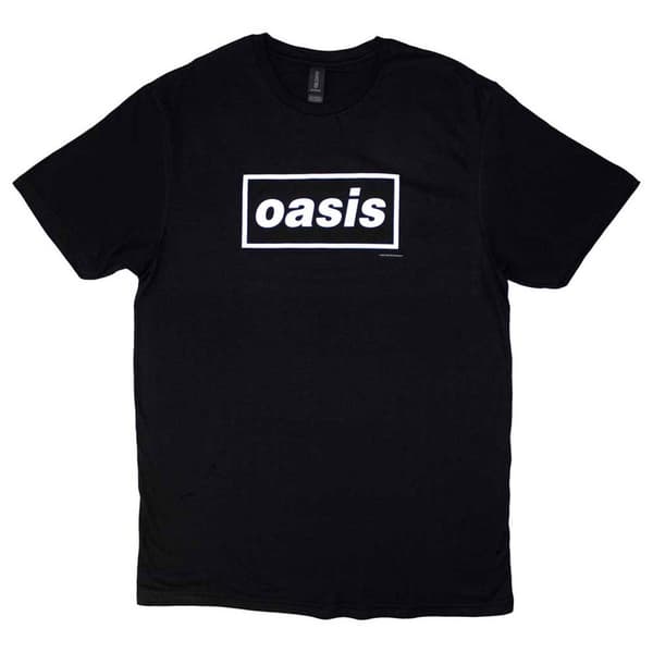 Oasis T Shirt Decca Band Logo Official Unisex Black
