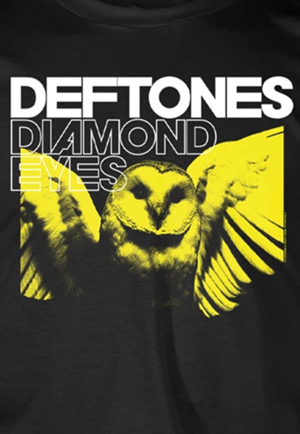 Deftones T Shirt Diamond Eyes Band Logo Official Mens Black M