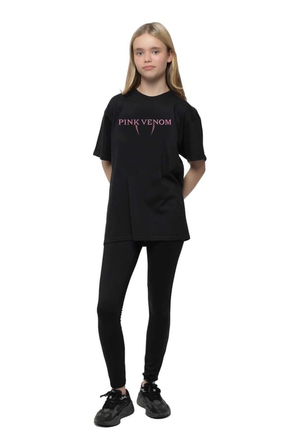 BlackPink T Shirt Pink Venom Band Logo Official Unisex Black