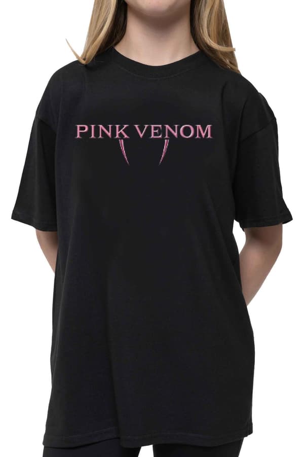 BlackPink T Shirt Pink Venom Band Logo Official Unisex Black