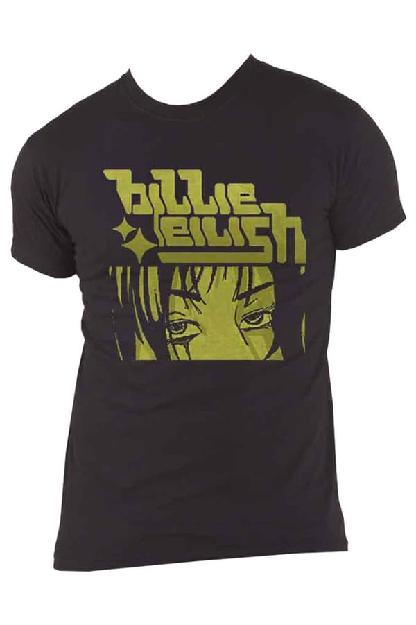 Billie Eilish T Shirt Anime Logo Official Unisex Black