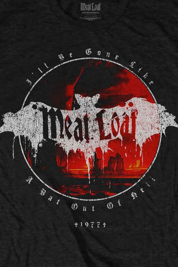 Meat Loaf T Shirt Ill Be Gone Logo Official Unisex Black