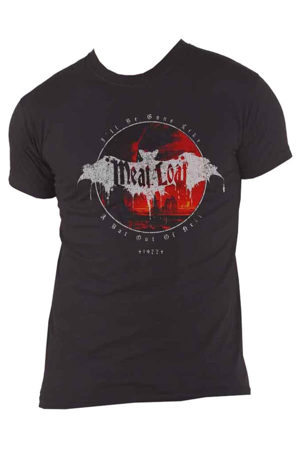 Meat Loaf T Shirt Ill Be Gone Logo Official Unisex Black