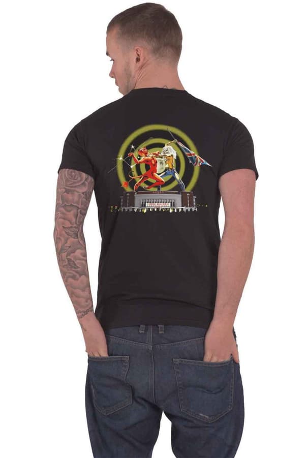 Iron Maiden T Shirt Beast Over Hammersmith Eddie and Devil Official Unisex Black