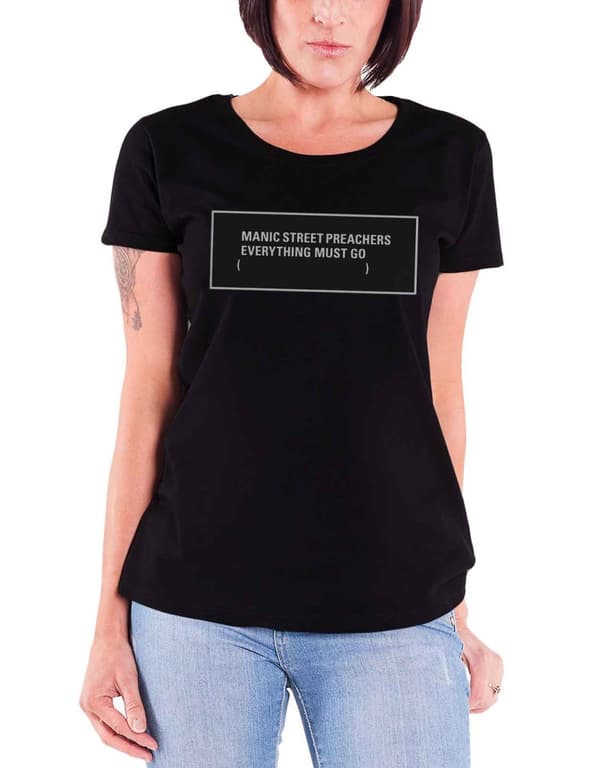 Manic Street Preachers T Shirt Everything Must Go Official Womens skinny fit