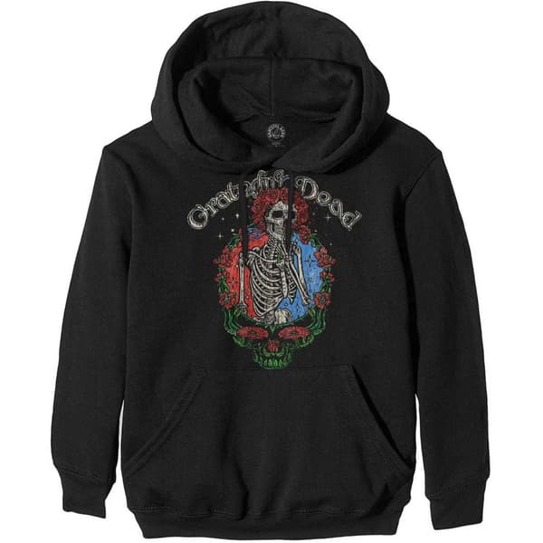 Grateful Dead Unisex Pullover Hoodie: Floral Stealie (X-Large)
