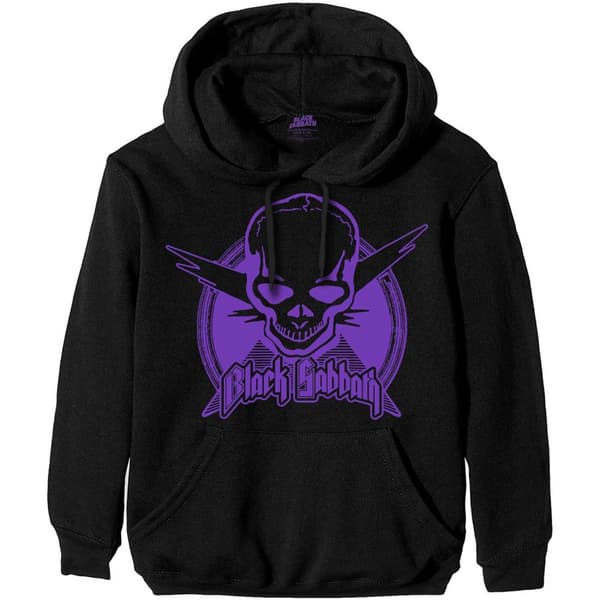 Black Sabbath Unisex Pullover Hoodie: Aviation Skull (Small)