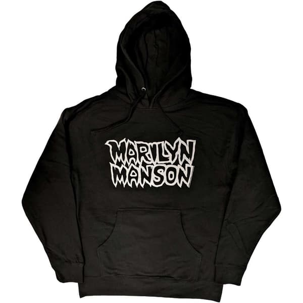 Marilyn Manson Unisex Pullover Hoodie: Classic Logo (X-Large)