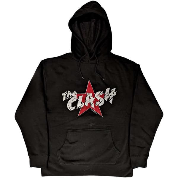 The Clash Unisex Pullover Hoodie: Star Logo (Medium)