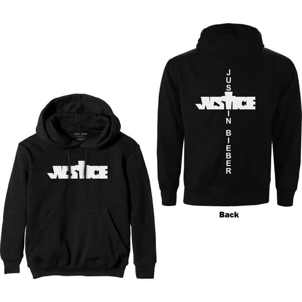 Justin Bieber Unisex Pullover Hoodie: Justice (Back Print) (Medium)