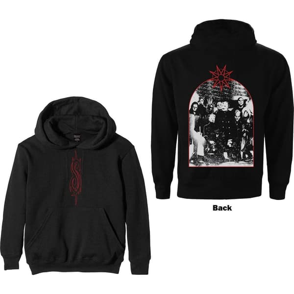 Slipknot Unisex Pullover Hoodie: Arched Group Photo (Small)