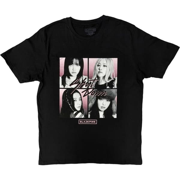 BlackPink Unisex T-Shirt: Shut Down Photo Grid (X-Large)