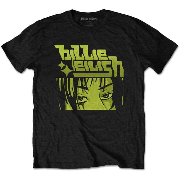 Billie Eilish Unisex T-Shirt: Anime Logo (XX-Large)