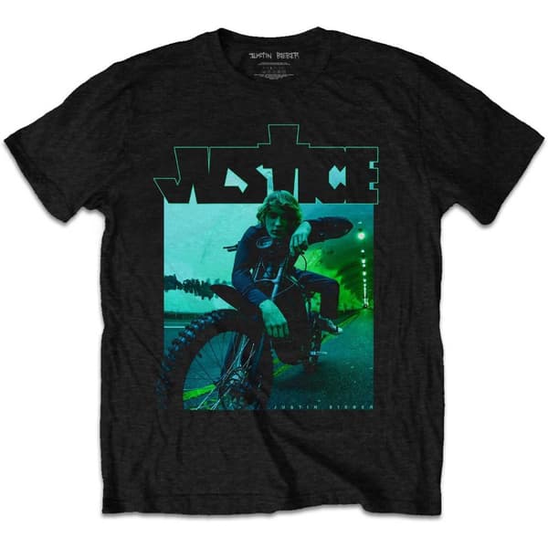Justin Bieber Unisex T-Shirt: Dirt Bike (X-Large)