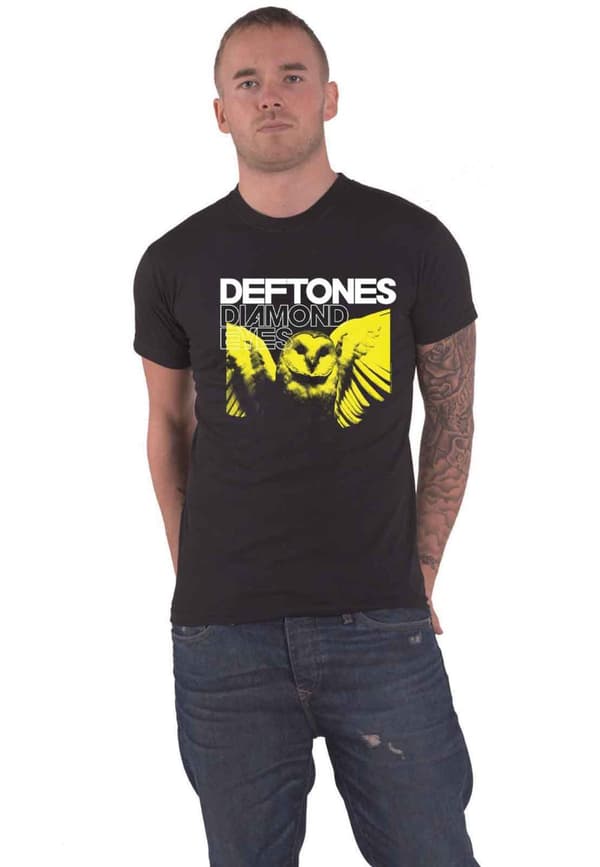 Deftones T Shirt Diamond Eyes Band Logo Official Mens Black XXL