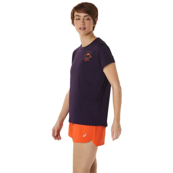ASICS Fujitrail Logo SS Top Tee 2012C395-500, Kvinna, T-shirt, Lila