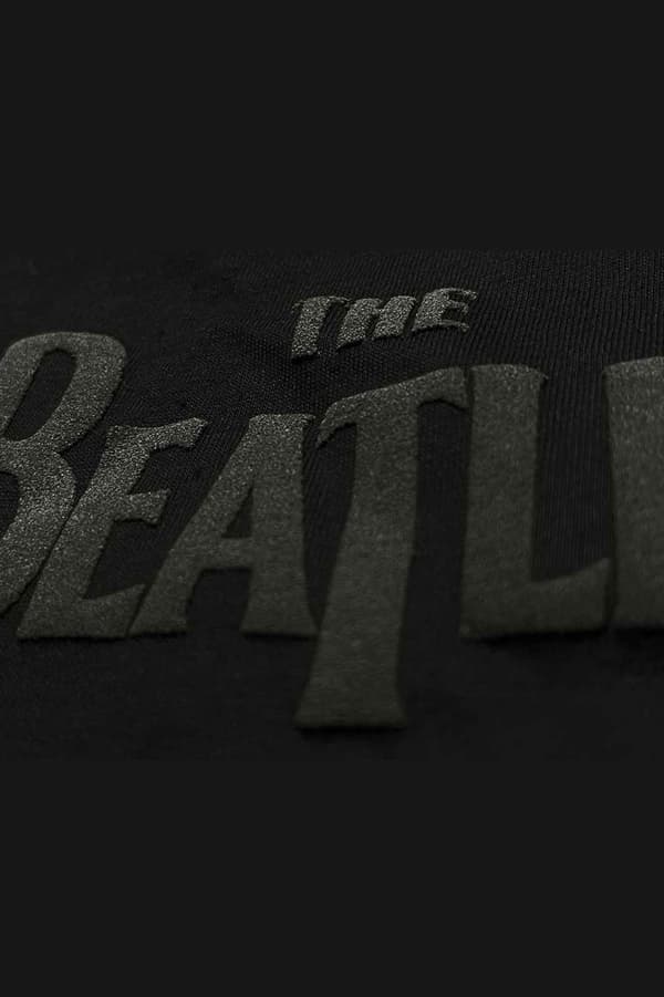The Beatles T Shirt Albums on Apple Logo Official Unisex Black Puff Print