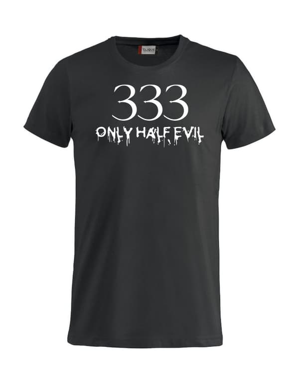 333 Only Half Evil T Shirt Svart XXL