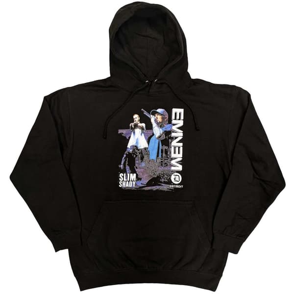 Eminem Unisex Pullover Hoodie: Detroit (Large)