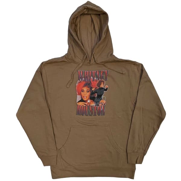 Whitney Houston Unisex Pullover Hoodie: 90s Homage (Small)