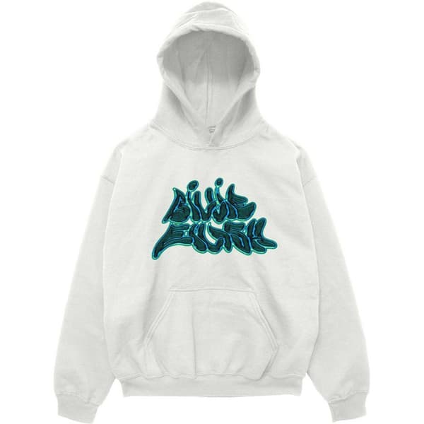 Billie Eilish Unisex Pullover Hoodie: Graffiti Logo (Medium)