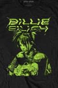 Miniatyrbild 3 av 4: Billie Eilish T Shirt Illustration Official Unisex Black