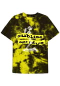 Miniatyrbild 3 av 4: Sublime T Shirt Praying Skeleton Band Logo Official Unisex Dip Dye Yellow